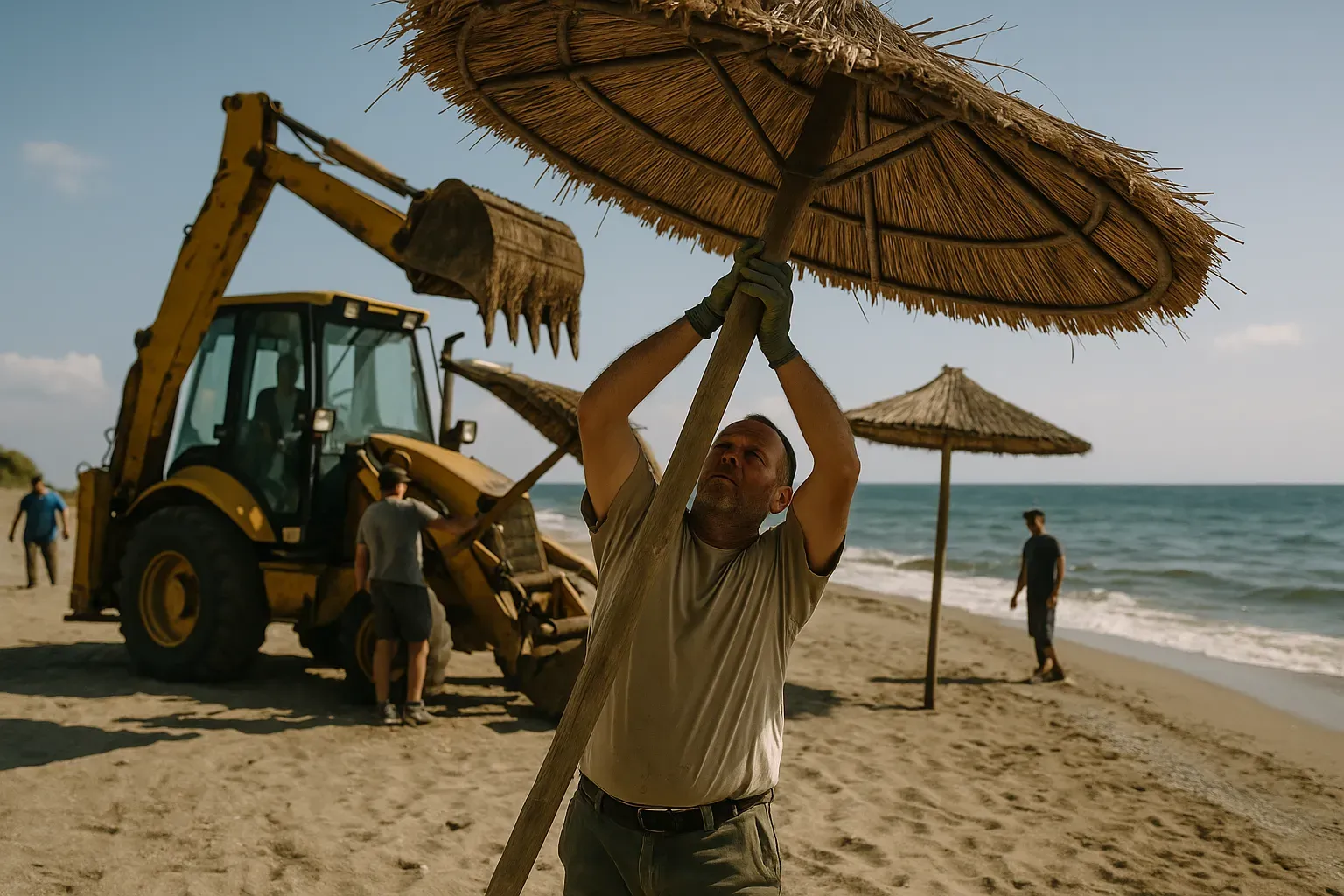 Authorities Dismantle Unauthorized Beach Umbrellas in Dio-Olympus Region (2026)
