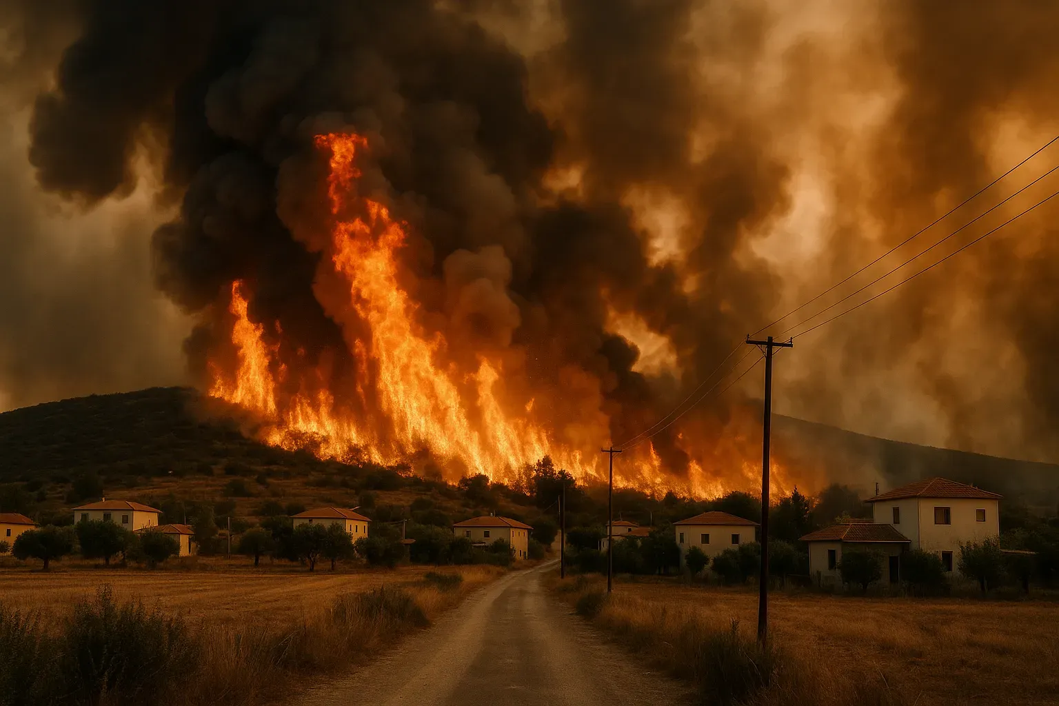 Incêndios em Kalámaki Thíva: Alerta e Evacuações em 2026