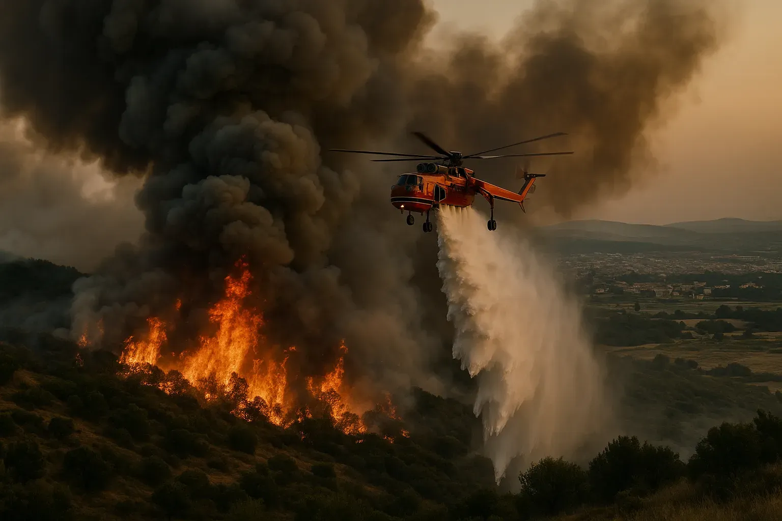 Massive Wildfire in Thessaloniki: 2026 Firefighting Efforts in Action